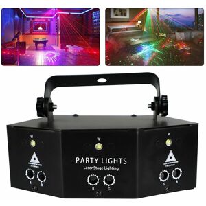 MUMU Remote Control 9-EYE rgb dmx Scan Laser Projector Lamp led Strobe Stage dj Party Lights Light-Wireless Party Lights Wedding Christmas