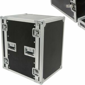 LOOPS 19' 16U Equipment Patch Panel Flight Case Transit Storage Handle dj pa Mixer Box