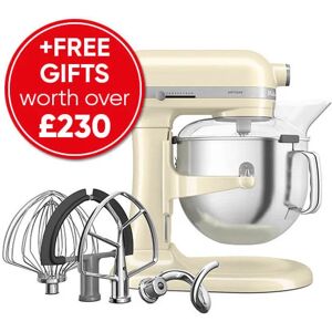 Artisan Almond Cream 6.6L Bowl Lift Food Mixer With free Gift - Kitchenaid