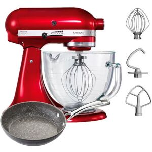 Artisan Mixer 156 Candy Apple with Glass Bowl with free Gift - Kitchenaid