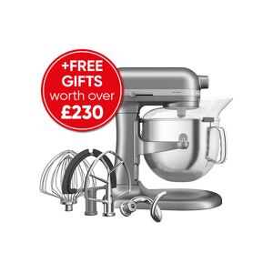 Artisan Contour Silver 6.6L Bowl Lift Food Mixer With free Gift - Kitchenaid