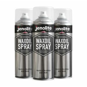Jenolite - 3 x 500ml Aerosol Waxoil - Rust Prevention and Protection Aerosol Spray - Car/Bike/Motorcycle Corrosion Protection Spray