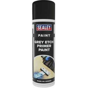 Sealey - Grey Etch Primer Paint 500ml - Pack of 6 SCS062