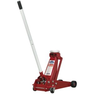 Sealey - 3010CX Trolley Jack 3tonne Standard Chassis with Axle Stands (Pair) 3tonne Capacity per Stand