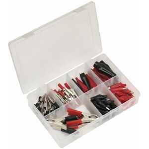 Sealey - Crocodile Clip Assortment 60pc Black & Red AB023CA