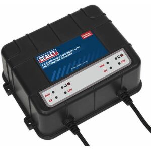 Two Bank 6/12V 10A (2 x 5A) Auto Maintenance Charger MBC250 - Sealey