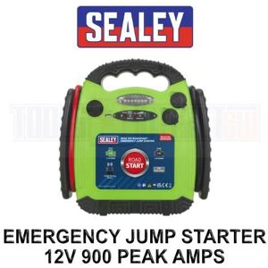 RoadStart® Emergency Jump Starter 12V 900 Peak Amps Hi-Vis Green RS1312HV - Sealey