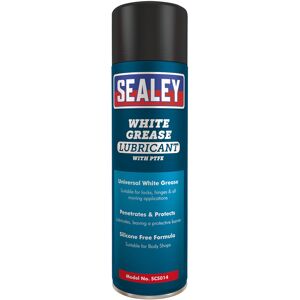 Sealey - White Grease Lubricant 500ml Pack of 6 SCS014