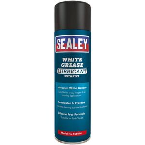 Sealey - White Grease Lubricant 500ml Pack of 6 SCS014