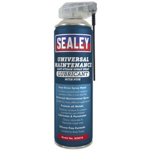 Sealey - Universal Maintenance Lubricant with Easy-Straw Spray Head & ptfe 500ml