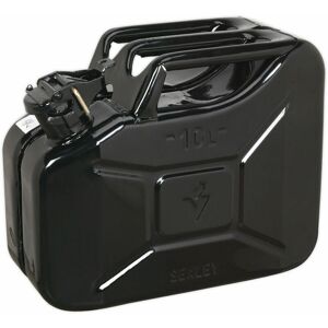 LOOPS 10 Litre Jerry Can - Leak-Proof Bayonet Closure - Fuel Resistant Lining - Black