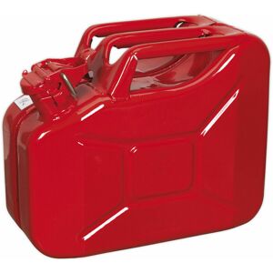 Loops - 10 Litre Jerry Can - Leak-Proof Bayonet Closure - Fuel Resistant Lining - Red