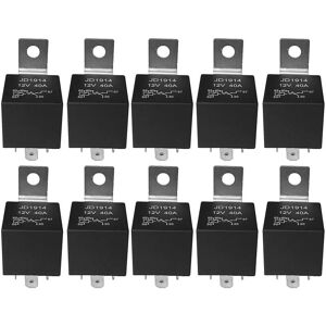 Woosien - 10 Pcs 5 Pin 12v Relay Switch (spdt) (30/40 Amp) 12 Volt Automotive Relay For Automotive Fans