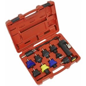 Loops - 10 Piece Cooling System Pressure Test Kit - Vehicle Specific Caps - Car Testing