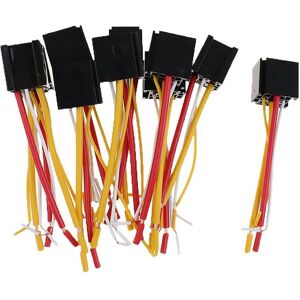 WOOSIEN 10pcs Car Automotive Truck 4 Pin 12v 80 Amp Spdt Relay Harness Socket