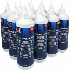 Loops - 12 Pk 1L High Performance Air Compressor Oil - Mineral Oils - Corrosion Reducing