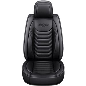 MAEREX 1PC Universal pu Leather Car Front Seat Cushion Black Tempsa