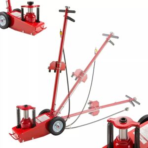 Truck Car Jack 22 t Pneumatic Powered Shunting Jack Jacks - Red - Arebos