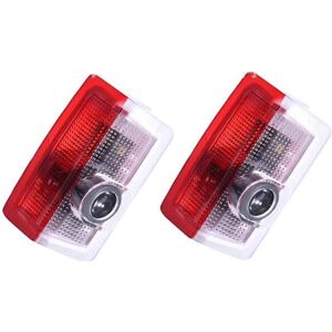 AOUGO 2PCS Car led Projector Liuer Ghost Shadow Logo Lamp 3D Car Light Entry Lighting Welcome laser Projector