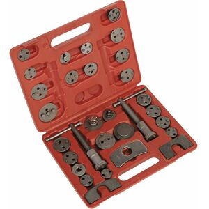 LOOPS 30 Piece Brake Piston Tool Kit - Push & Wind Back Brake Pistons - Storage Case