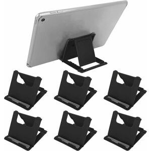 Héloise - 6 Pack Foldable Mobile Phone Stand, Multi-Angle Mobile Phone Stand, Universal Desk Stand for All Cell Phones and Tablets