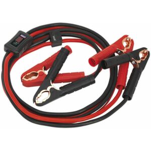 Loops - 600A Booster Cables with Electronics Protection - 25mm² x 3.5m - Voltage Display