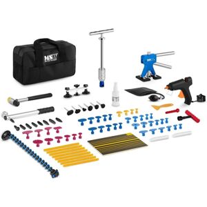 MSW - 70-Piece Car Dent Repair Kit Pdr Slide Hammer Dent Lifter Hot Glue Gun Bridge