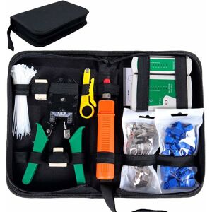 Denuotop - 9 in 1 Network Network Cable Tester Professional Net Computer Repair Tool Kits Cable Tester Maintenance