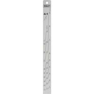 LOOPS Aluminium Paint Measuring Stick - Double Sided 2:1 4:1 Primer & Topcoat Stirring