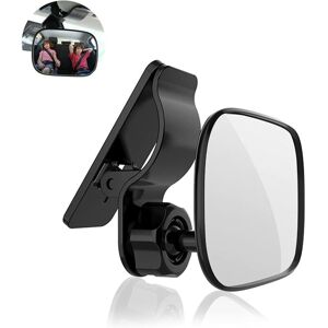 Aougo - Baby Car Mirror,360° Rotation Baby Car Mirror,Baby Rear View Mirror with Clip,Baby Monitor for Rear Seat for Wide View Safety Rear Seats