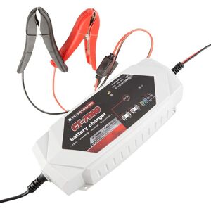 TRUESHOPPING Battery Charger & Maintainer Portable Automatic 12V/24V 7 Amp Car Motorcycle - White