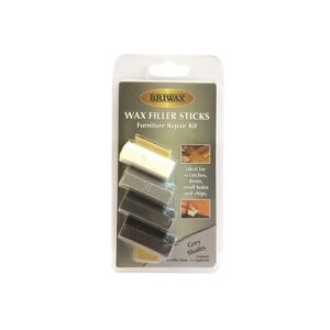 Briwax - bwswsgry Wax Filler Sticks Grey Shades (Pack 4) brwwfsg