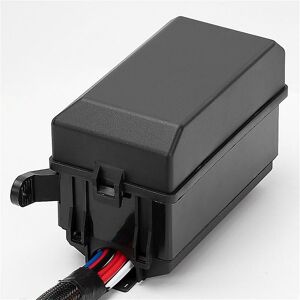 Woosien - Car 12-slot Wired Relay Block 6 Way Blade Fuse Holder 6 Way Relays 4 Pin 12v 40a Metallic Pins With