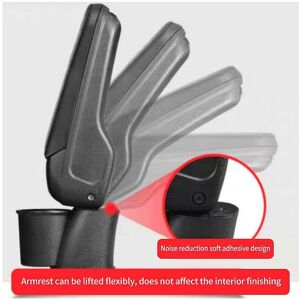 Woosien - Car Armrest Storage Box With Cup Holder Center Console Elbow Support For Jimny Jb64 Jb74 2019-2020