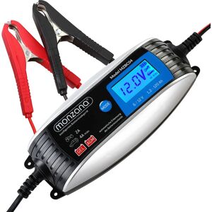 Monzana - Car battery charger fully automatic 6V 12V car motorcycle charger lcd screen trickle charge