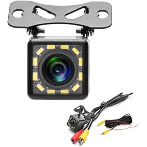 AOUGO Car Rear View Camera, 12 led Night Vision Waterproof IP68 170° Wide Angle for Reverse Assist and Parking Assist