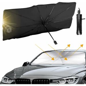 Groofoo - Car Windshield Sun Shade, Ankuka Anti-UV Folding Sun Shade for Auto Front Windshield Sun Shade Umbrella for Universal Cars and SUVs (145 x