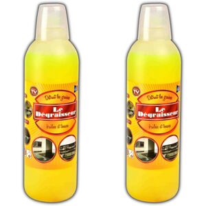 Cleans and Degreases - THE DEGREASER - Set of 2 - Yellow - Adult - For kitchen/bathroom/floor/rims - Capacity 1L