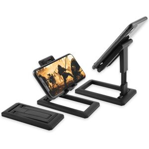 HÉLOISE Desk Foldable Phone Stand, Height Adjustable Angle, Fully Foldable Mobile Phone Holder Compatible with All Cell Phones