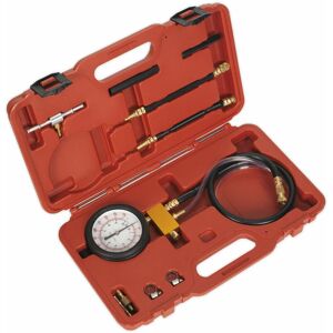 Loops - Fuel Injection Pressure Test Kit - Dual Scale Gauge - Pressure Release Valve