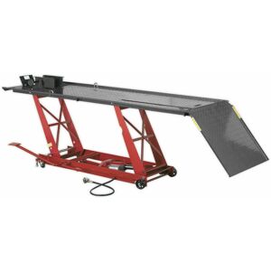 LOOPS Heavy Duty Air / Hydraulic Motorcycle Lift - 454kg Capacity - 2 Locking Heights