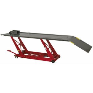 LOOPS Heavy Duty Hydraulic Motorcycle Lift - 454kg Capacity - 2 Locking Heights