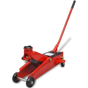 Sweiko - Low-Profile Hydraulic Floor Jack 3 Ton Red VDTD07773