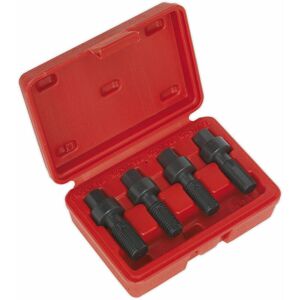 LOOPS M12 & M14 Wheel Bolt Thread Chasers - Rim / Hub Cleaning & Repair Tool Set