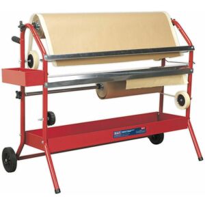 Loops - Masking Paper Dispenser Trolley - Holds 2 x 900mm Rolls - Two Storage Trays