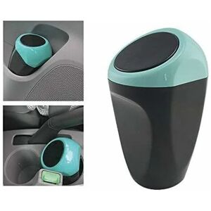 Héloise - Mini Car Trash Can Plastic Waste Trash Can 16x8CM Trash Can Storage Container For Car Interior/Office/Home (Blue-Mini Trash Can)