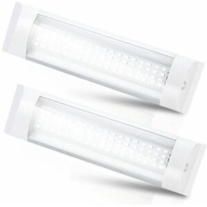 ROSE Pink2X LED Roof Light Car Interior Light Reading Light 12V DC（White）