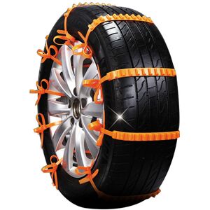 LANGRAY Portable Car Anti-skid Emergency Snow Tyre Chains 10 Pcs Car Winter Snow Anti-skid Wheel Nylon Tire Chains