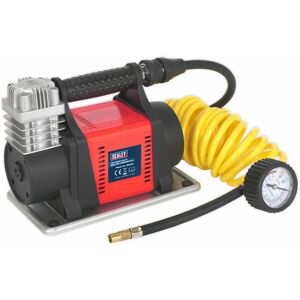 Loops - Portable heavy duty 12V Tyre Inflator / Mini Air Compressor - 150PSI Max Pump