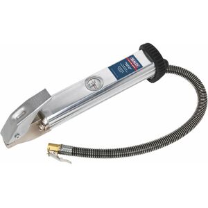 Loops - Premium Tyre Inflator - Clip-On Chuck - Heavy Duty Aluminium Body & 0.5m Hose